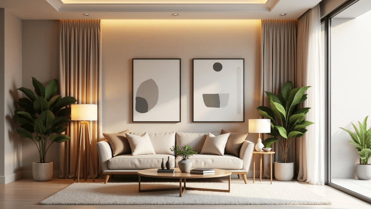 Modern living room showcasing premium interior design