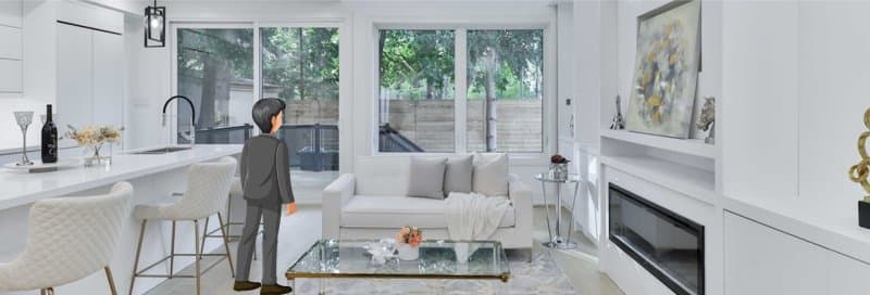 Modern interior design living room